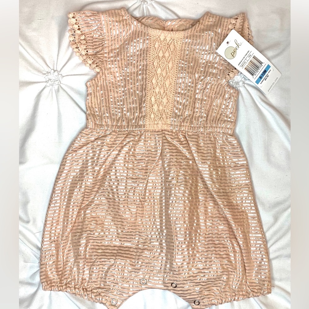 PEEK aren’t you curious pink romper dressy
